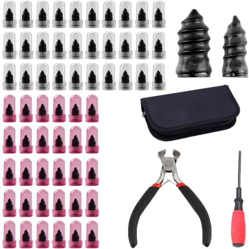 62 Pcs Tire Plug Kit Screw Type Tubeless Puncture Repair Tool