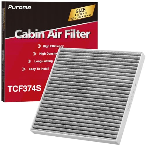Puroma Cabin Air Filter Activated Carbon for CP374 CF10374 Tacoma Dart Vibe - style: TCF374S