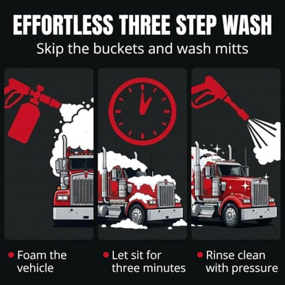 Wash Chems Pro50 Foam Cannon Car Wash - Touchless Detergent Soap - 1.06 Gal - size: 134.4 Fl Oz (Pack of 1)