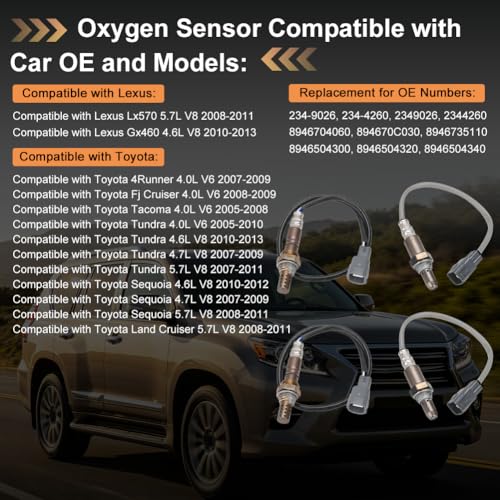Oxygen O2 Sensor Compatible with Toyota Tacoma Tundra 4Runner Fj Cruiser