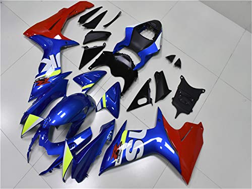 YTL Blue red Full Fairing Fit for Suzuki 2011-2026 GSXR 600/750 - color: 009 Blue red