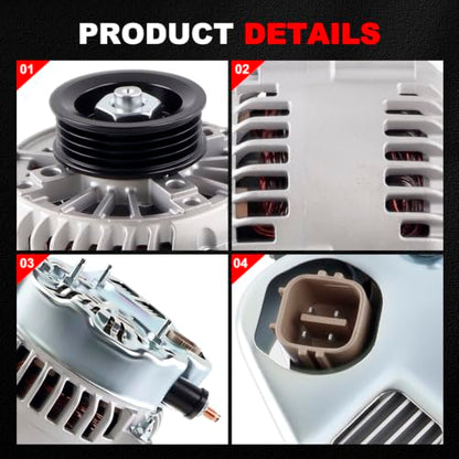Alternator for 2000-2001 Honda CR-V L4 2.0L 101211-9810 - size: 2000‑2001 CR‑V L4 2.0L