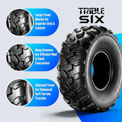 19x7-8 ATV Tires,6PR All-Terrain Tires,Tubeless,Pack of 2 - size: 19x7x8