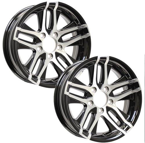 eCustomrim 2-Pack Aluminum Trailer Wheel 14X5.5 5 Lug Black Altitude