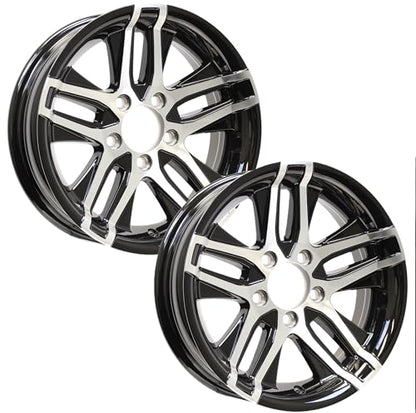 eCustomrim 2-Pack Aluminum Trailer Wheel 14X5.5 5 Lug Black Altitude