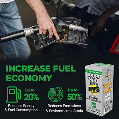 G4 Engine Oil Treatment, for Gasoline Engines with a Motor Oil Capacity up to 4 quarts; Save Fuel, Boost Power and Safely Restore and Protect Your Car, Truck, and All Other Engines - size: 4 Qts