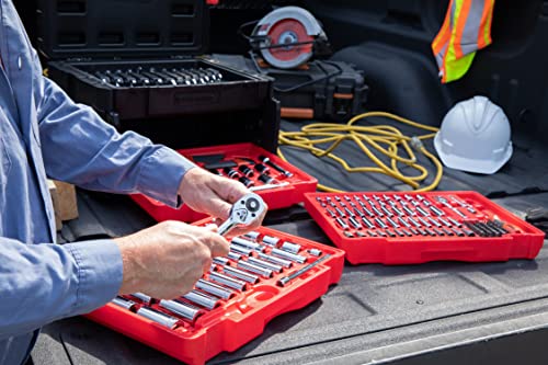 Crescent 229 Piece 1/4", 3/8" & 1/2" Drive Mechanics Hand Tool Set with 3 Drawer Storage Case - CTK229C - style: 229 Piece