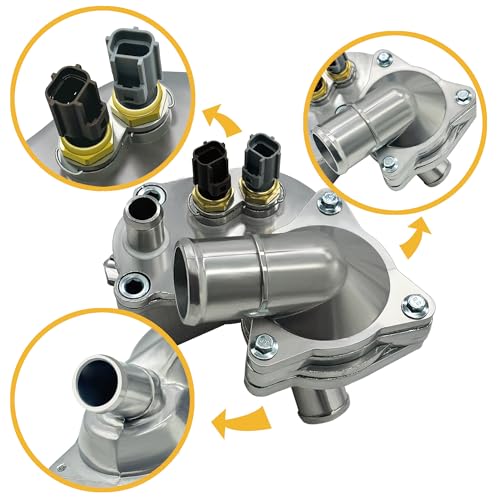 Aluminum Thermostat Housing Upgrade Compatible with 2001-2005 Ford Explorer