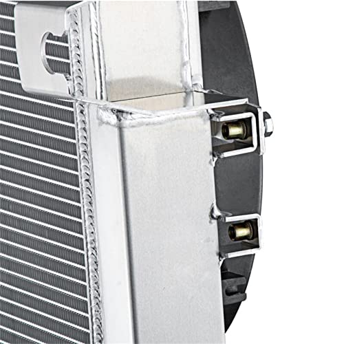 4 Row Aluminum Radiator Shroud Fan Relay Compatible with Dodge Ram 2500 3500 4500 6.7L L6 Diesel 2010-2012 Radiators