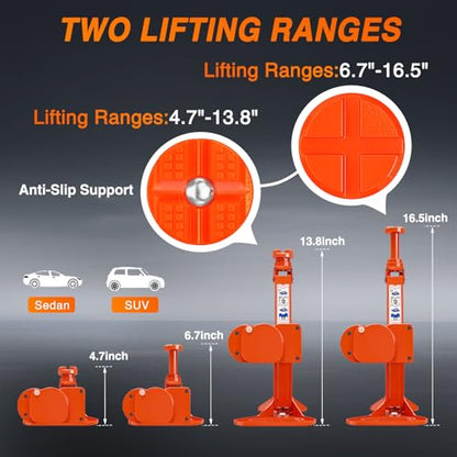 Nilight Electric Car Jack 3 Ton 12V Scissor Lift Jacks with Remote Control - size: 3 T w Remote Control