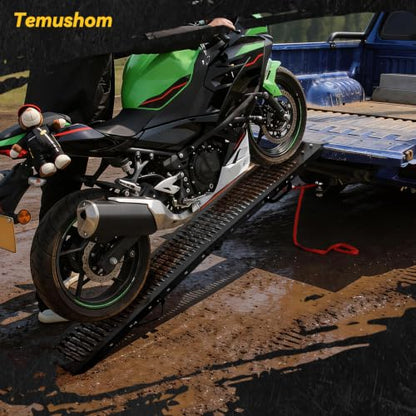 Temushom 83" Black Series Folding Truck Ramps, 1000 Lbs Capacity, 2 Pcs - size: Black-83'' L-Usable Height: under 30''