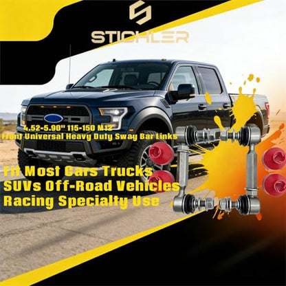 4.52-5.90'' 115-150 M10 Rear Universal Heavy Duty(HD) Adjustable Sway Bar Links Kit Replace OEM, Fit Most Cars Trucks SUVs Off-Road Vehicles Racing Specialty Use - size: 115-150 M10 Rear
