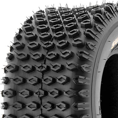 Set of 2 SunF A012 XC Sport-Racing ATV/UTV Off-Road Tires 18x9.5-8, 6PR, Knobby Tread - size: 18x9.5-8