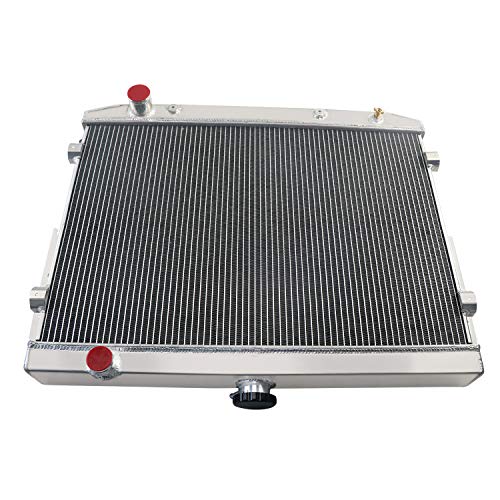 62MM 4 Row Core All Aluminum Radiator compatible with 1973-1978 Dodge Charger Chrysler Mopar V8 Big Block
