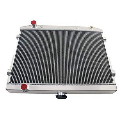 62MM 4 Row Core All Aluminum Radiator compatible with 1973-1978 Dodge Charger Chrysler Mopar V8 Big Block