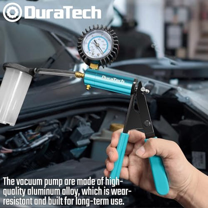 DURATECH 2 in 1 Brake Bleeder Kit, with Metal Handheld Vacuum Pump