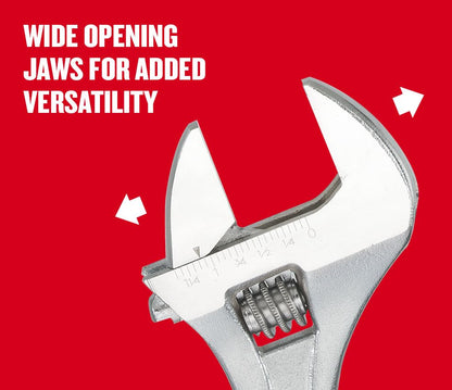 CRAFTSMAN Adjustable Wrench Set, 3-Piece All Steel, Metirc and SAE Scale (CMMT12001) - size: Adjustable (Pack of 1)