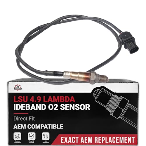 Replacement LSU 4.9 Lambda Wide Band O2 Oxygen Sensor - Replaces 17025, 0258017025 - Compatible with AEM 30-4110, 30-0300, 30-0310 - X Series AFR Inline Controller - UEGO Air and Fuel Ratio Wideband - style: 17025
