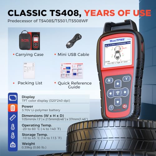 Autel MaxiTPMS TS408 TPMS Programming Tool, 2026 Same as TS508WF/TS501 PRO