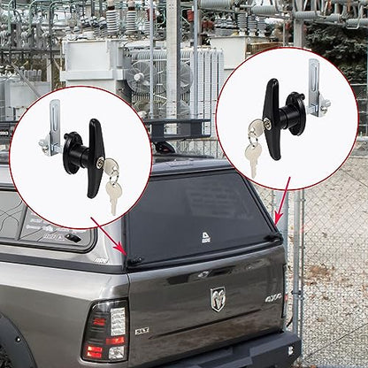 Steel T-Handle Cam, Locking cam for use with T Handle Locks 4Pcs (Left&Right) - style: Locking cam 2 Set(Left & Right)