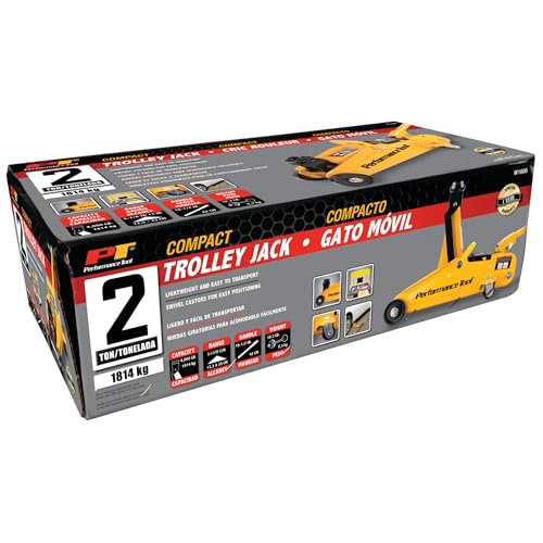 Performance Tool W1606 2 Ton Compact Trolley Jack, Yellow - style: 2 Ton (4,000 lbs)