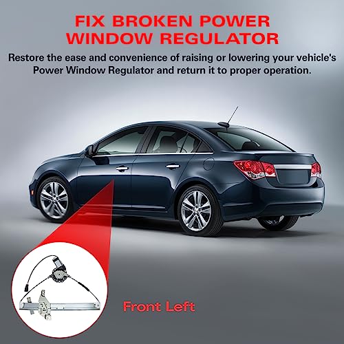 BDFHYK 748-172 Power Window Regulator with Motor Front Left Driver Side for Chevy Impala 2006-2013, Impala Limited, 10338555, 2006 2007 2008 2009 2010 2011 2012 2013 2014 2015 2016 - size: Front Left, style: 2006-2013 Chevy Impala