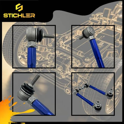 7.87-9.84'' 200-250 M10 Front Universal Heavy Duty(HD) Adjustable Sway Bar Links Kit Replace OEM, Fit Most Cars Trucks SUVs Off-Road Vehicles Racing Specialty Use - size: 200-250 M10 Front