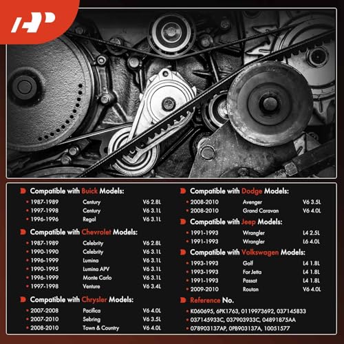 A-Premium Serpentine Belt 6-Rib 69.38 In 6PK1763