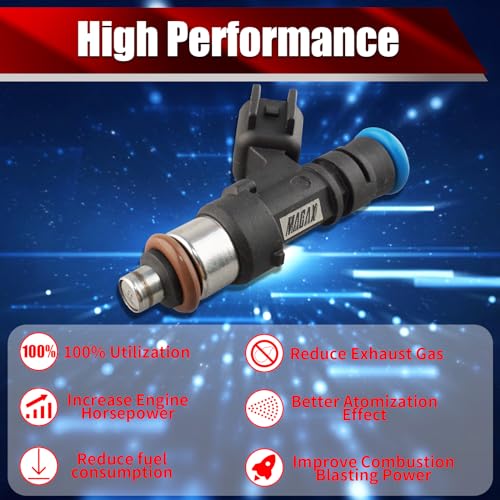 Set of 6 Fuel Injectors 0280158055 FJ10686 CM5147 FJ818 Replacement - size: 0280158055