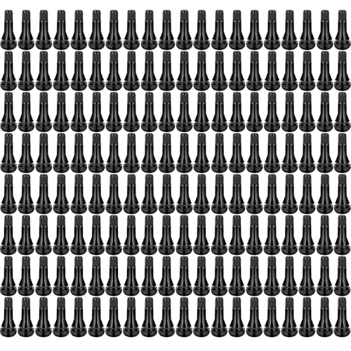 160 Pieces TR413 Valve Stems Tubeless Rubber Snap-in Valve Stems, for 0.453 inch Rim Holes on Standard Vehicle Tires, Black, Standard Length, Replacement for Car Tubeless Rims
