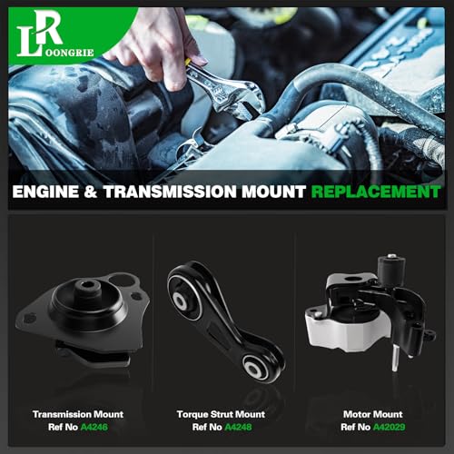 Engine Motor and Transmission Mount Kit Compatible with Prius 2004-2009 - size: 2004-2009 PRIUS