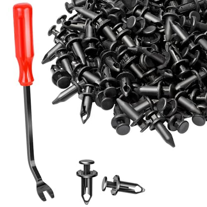 moveland 120 PCS 8mm UTV ATV Fender Clips Push Body Rivets Fasteners Clamps - size: 120 Clips 8mm + Remover
