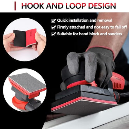 32 PCS 2000 Grit Sanding Sponge, Soft and Flexible Sandpaper Block - style: 32Pcs 2000Grit