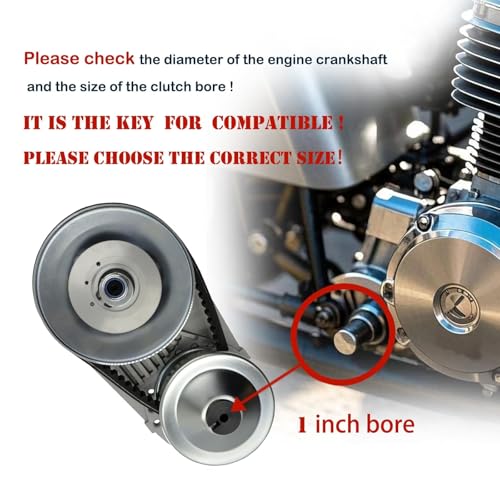 30 Series Torque Converter 1 inch Bore Fit for Go Kart Mini Bike Clutch 10T #40 41 420 Chain and 12T #35 Chain Drive Belt Pulley Replaces Manco Comet TAV2,218354A,203603A,219456A, 218355A,219554A - size: 1" Bore CVT Clutch kit