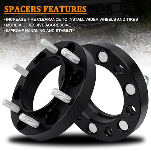 BRTEC 1inch Wheel Spacers 6x139.7 M12x1.5 Studs 106mm Bore - color: 1inch-4pcs