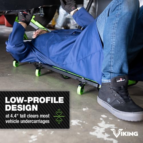 AFF Viking 40" Mechanic's Creeper, Angle Head Design, Heavy Duty - style: 40" Adjustable Head
