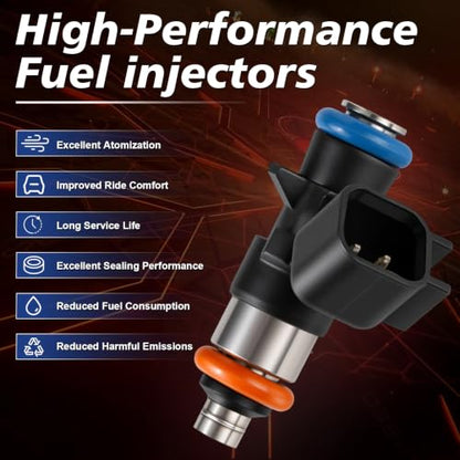 0280158233 Fuel Injectors Fit for 2011-2015 Jeep Grand Cherokee