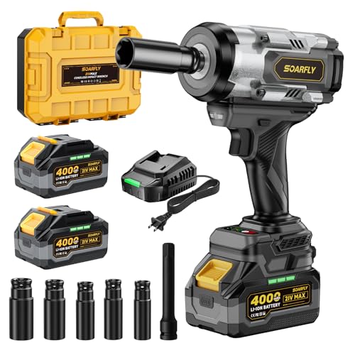 SOARFLY 1/2" Cordless Impact Wrench 1106Ft-Lbs (1500N.m) - color: Dark Gray