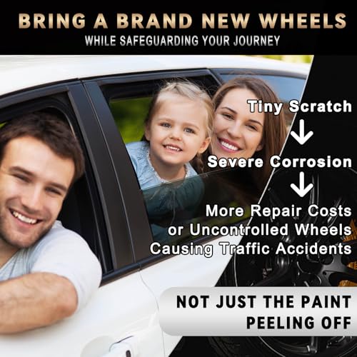 Gloss Black Rim Touch Up Paint, Efficient Car Alloy Wheel Scratch Repair Kit, Quick and Easy Remover Curb Rash, Universal and Color Accurate, Long lasting, Resists Water, Uv Rays - color: Universal Gloss Black