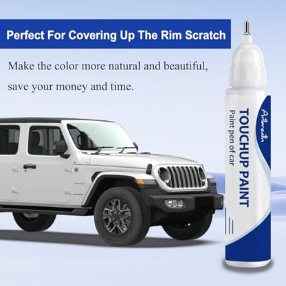 Bright White PW7/GW7 Touch Up Paint for Jeep OEM Color Match Car Paint Pen - color: Bright White(PW7/GW7)