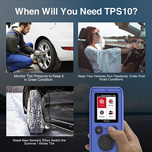 OBDResource TPMS Relearn Tool for Auto Tire Pressure Monitor System Sensor Activation TPMS Reset Tool TPS10 for Buick, for Ford, for Jeep, for Dodge Series Vehicles/Most GM Series Vehicles