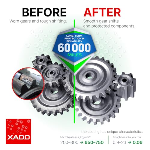 XADO EX120 Manual Transmission Fix - Treatment for Stick Shift Gearboxes, Transfer Cases & Differentials | Friction Modifier Additive - Repairs Sticking, Shudder and Slipping - size: Manual