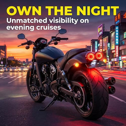 Anki HappiGo ANKIA 40-LED 40W Motorcycle Tail Light Integrated Running Lamp