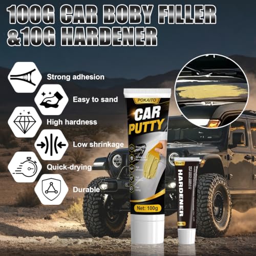 Auto Body Filler for Repair Dent & Scratch on Aluminum Fiberglass
