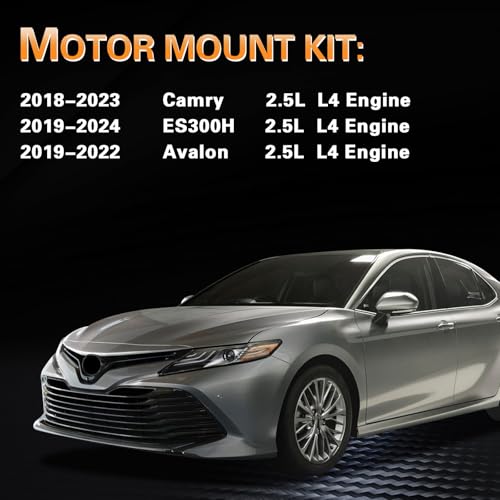 Engine Mount and Trans Mount kit Compatible with 2018-2023 Camry 2.5L - size: 2018-2023 Camry 2.5L
