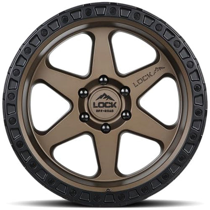 LOCK OFFROAD OLYMPUS-8969MRMBR1 18X9-6X139.7 1et - Matte Desert Bronze with Matte Black Ring - color: Matte Desert Bronze with Matte Black Ring, size: 17x9 | 5x127 -12mm, 18x9 6x139.7 +1mm, 20x10 -24mm