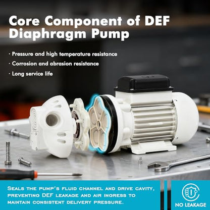 AC 110V-120V Diesel Exhaust Fluid Transfer Pump Self-Priming Electric Diaphragm DEF Pump for Urea, Oil, Water & Irrigation.Diaphragm Pumps with 400W, 10.6 GPM, 36ft Lift（White）