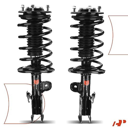 A-Premium Front Complete Strut Assemblies with Coil Springs, Set of 2