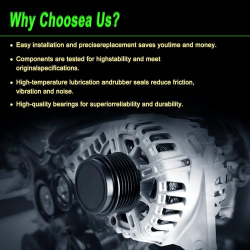 90A Alternator fit for 2011-2017 Elantra 2012-2013 Soul 1.8L 2.0L L4 - size: 2011-2017 Elantra