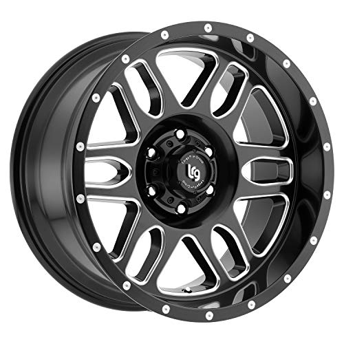 Pro Comp Alloys PRO COMP WHL LRG Squadron Matte Black Milled 20×10 6×135 4.5BS Offset, 24mm Cap